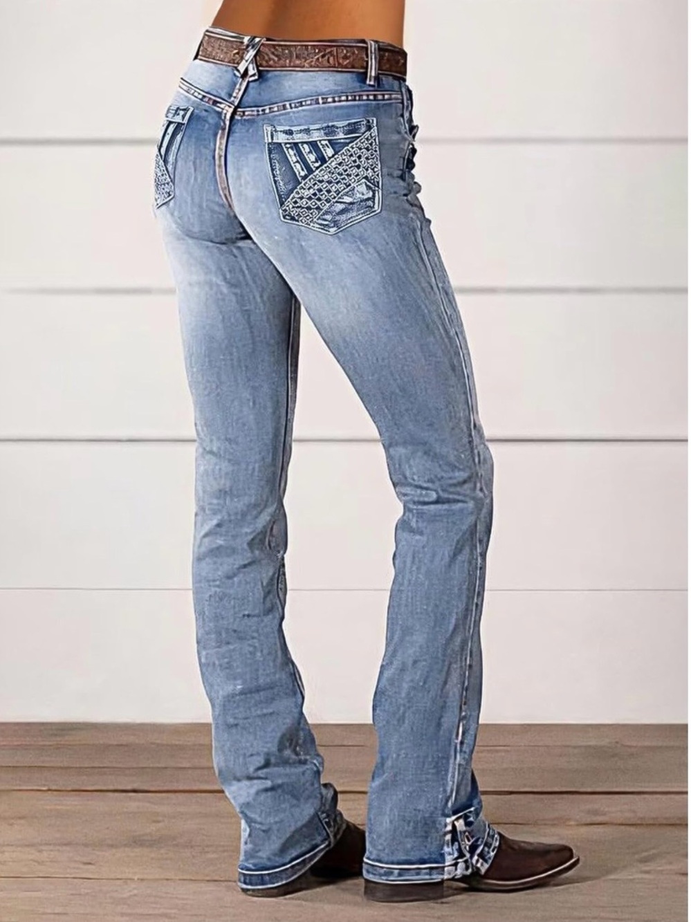 Flamingals Straight Leg Bootcut Jeans